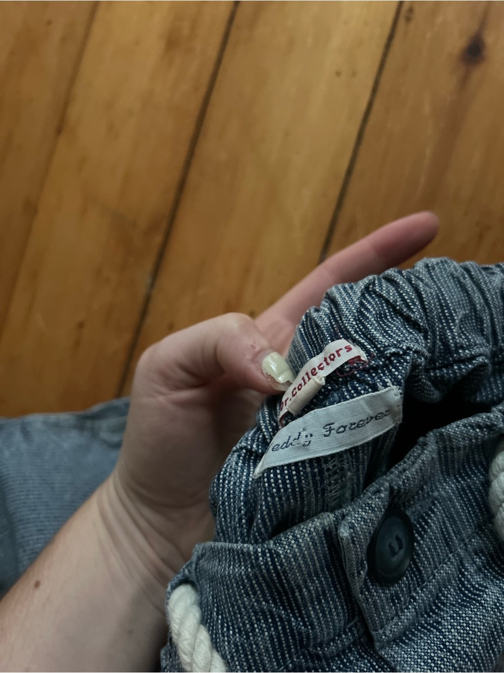 Dr. Collectors Teddy Forever Striped Pants Denim Blue - Picture 7 of 9
